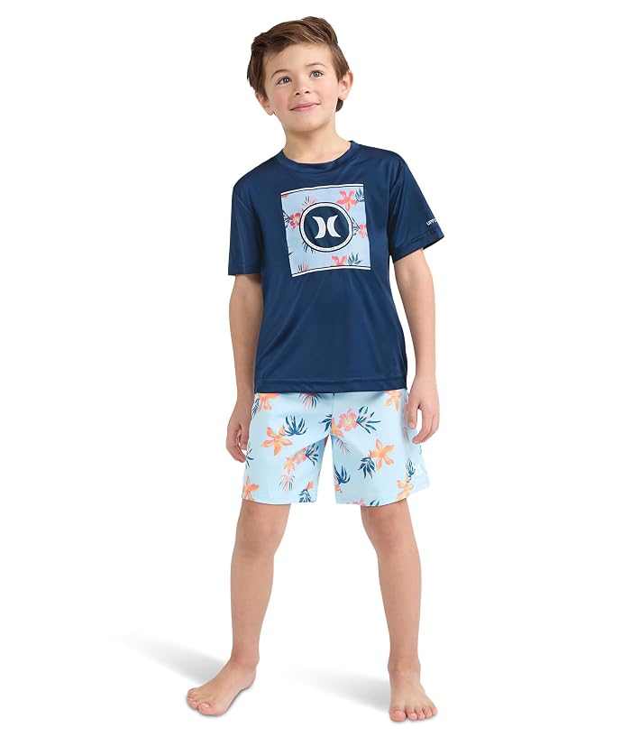 Hurley Kids Tropical Floral Swim Set (Little Kid) - Image 2