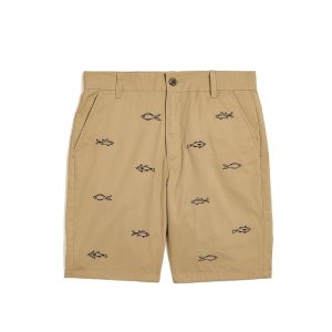 Janie and Jack Embroidered Flat Front Shorts (Toddler/Little Kid/Big Kid)