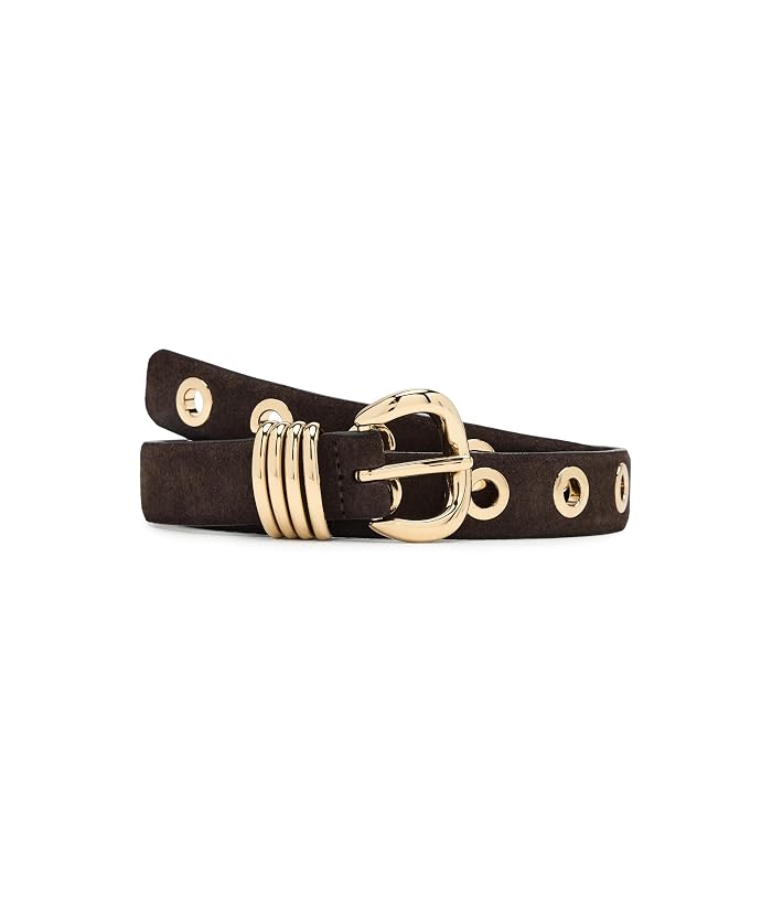 Madewell Metal Eyelet Belt in Suede