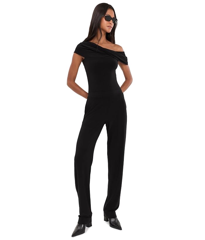 Norma Kamali Sleeveless Cowl Neck Hooded Bodysuit - Image 2