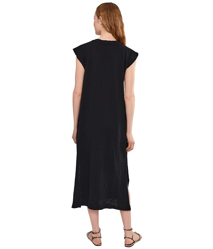 Mod-o-doc Cap Sleeve Column Dress with Conrast Cuffs - Image 4
