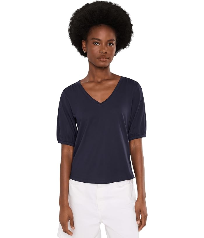 NIC+ZOE NZT Elbow Sleeve V-Neck Tee