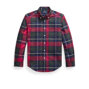 Polo Ralph Lauren Kids Plaid Cotton Oxford Shirt (Big Kid)