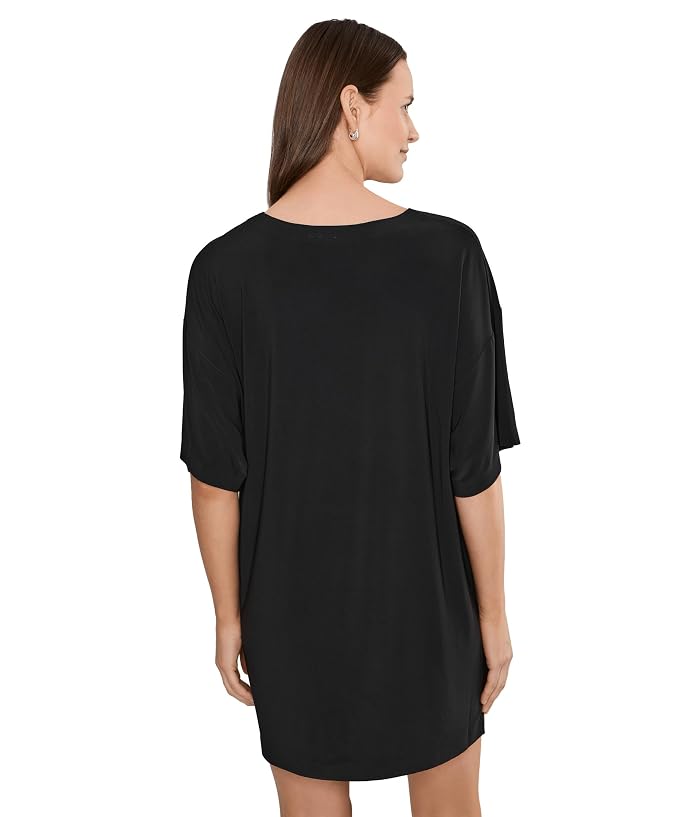 Norma Kamali Short Sleeve Boxy Mini Dress - Image 4