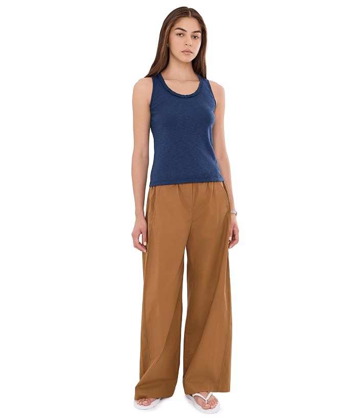 NIC+ZOE Nzt Ruffle Neck Cotton Slub Layer Tank - Image 2