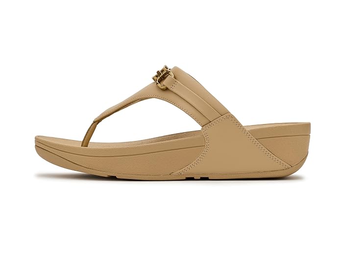 FitFlop Lulu Square-Chain Leather Toe-Post Sandals - Image 3