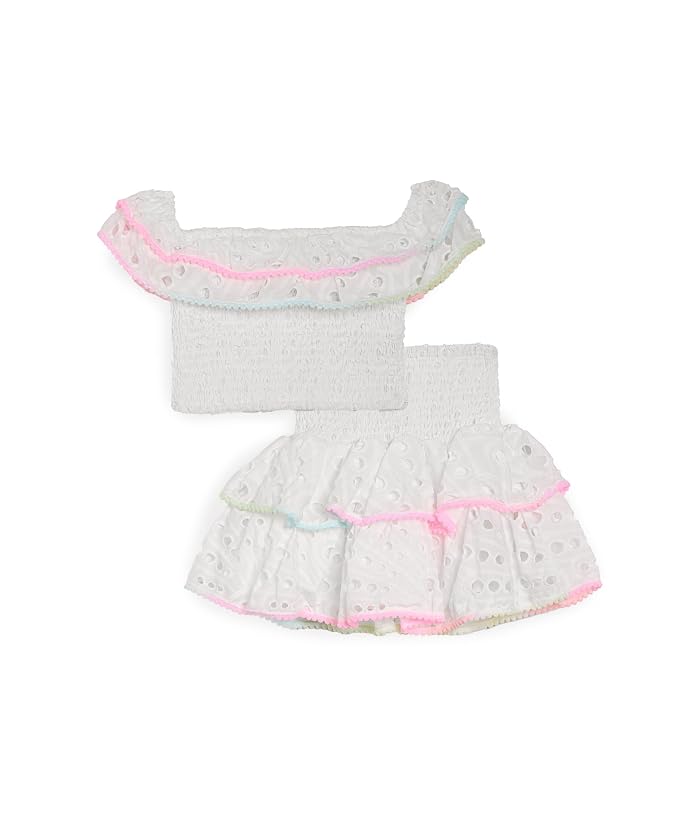 Lola and The Boys Rainbow Fancy Eyelet Set (Toddler/Little Kid/Big Kid)