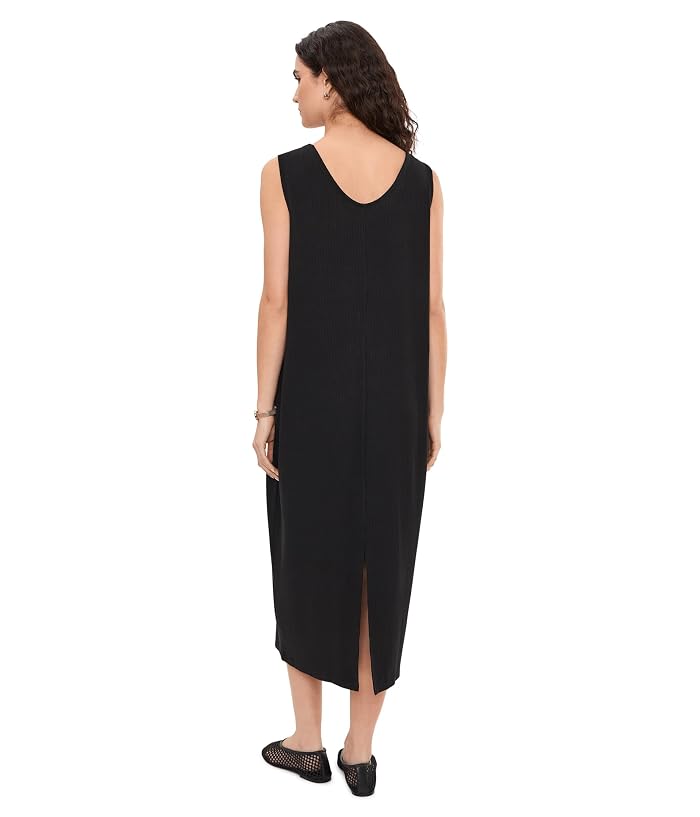 Eileen Fisher V-Neck Full Length Oval Dress - Image 4