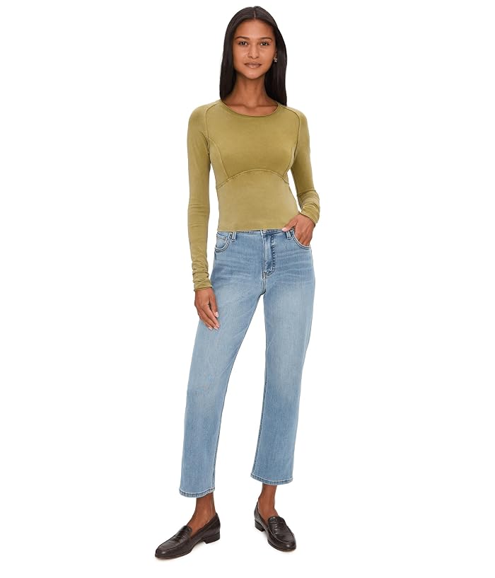 KUT from the Kloth Blair High-Rise Fab Ab New Straight Leg 5 Pocket in Certify - Image 2