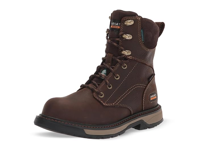 Ariat Work Riveter 8" Csa Glacier Grip Waterproof 400g Composite Toe Work Boot