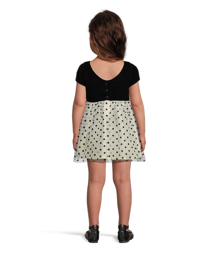 Janie and Jack Velvet Dot Dress (Infant) - Image 2