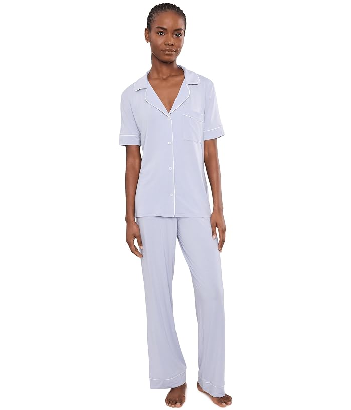 Eberjey Gisele Printed Short Sleeve Pants Pajama
