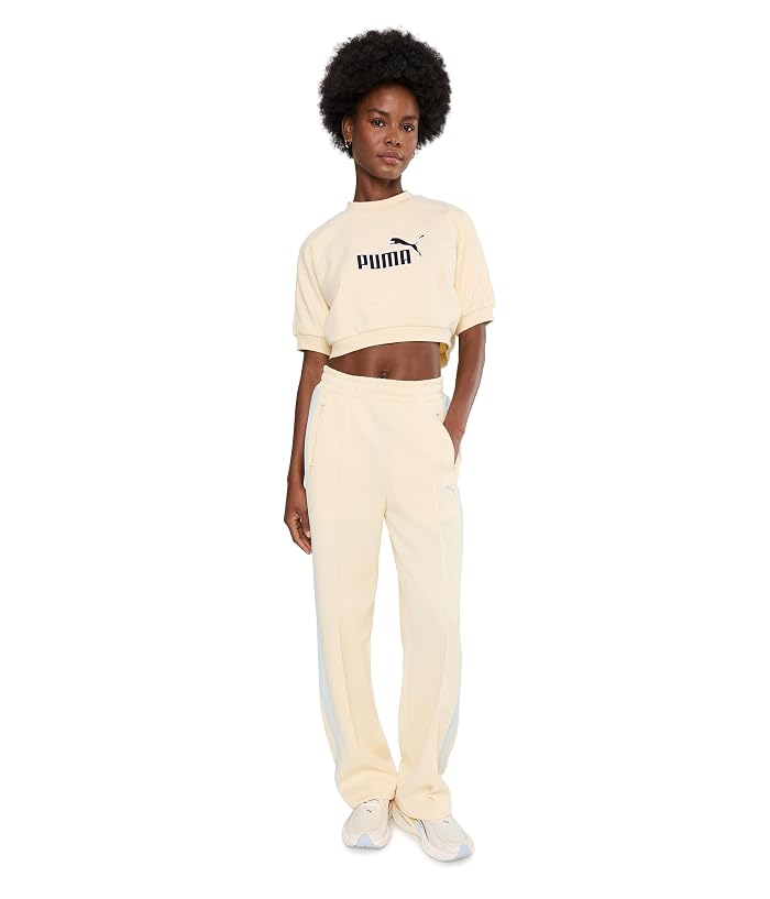 PUMA Essentials Elevated No.1 Logo Relaxed Peach-Touch Short Sleeve Crew Neck - Image 2