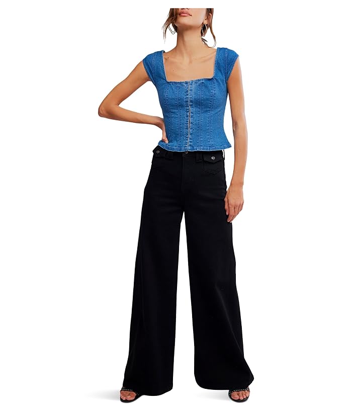 Free People Marilyn Denim Corset - Image 2