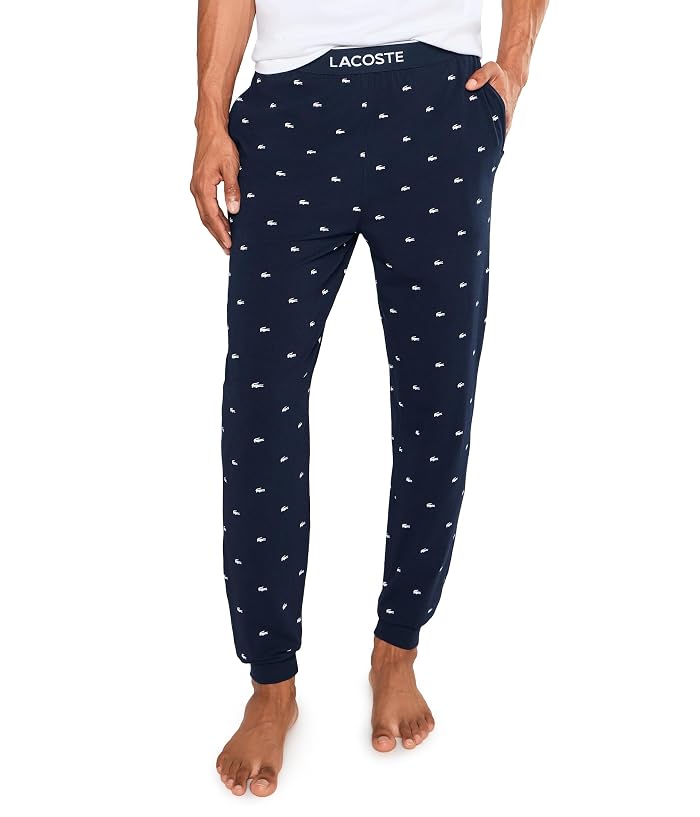 Lacoste Printed Cotton Pajama Bottoms