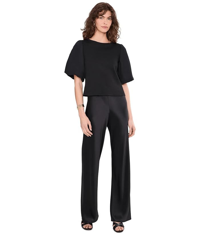 Vince Camuto Crew Neck Puff Sleeve Kint Top - Image 2