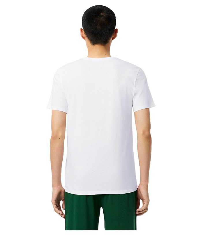 Lacoste 100{0434a5b91037e67e9f2f620d206d5a5742dd0e7c73e3b9d4985a854f842d4dbf} Cotton Slim Fit V-Neck T-Shirt 3-Pack - Image 4