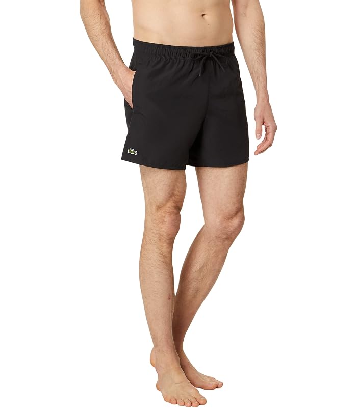 Lacoste Solid Elastic Waist Swim Trunks - Image 4