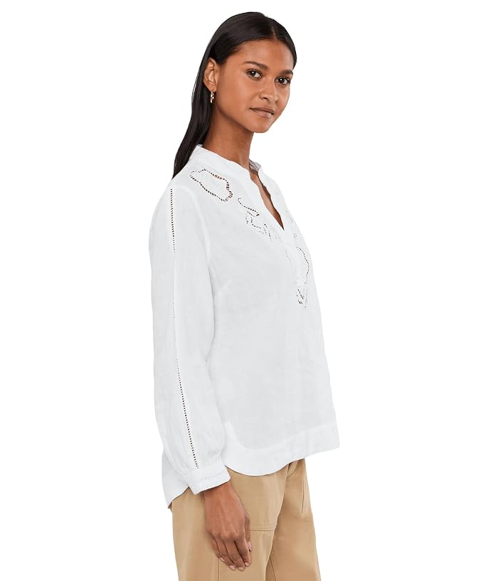Tommy Bahama Floral Eyelet Coastalina 3/4 Sleeve Top - Image 3