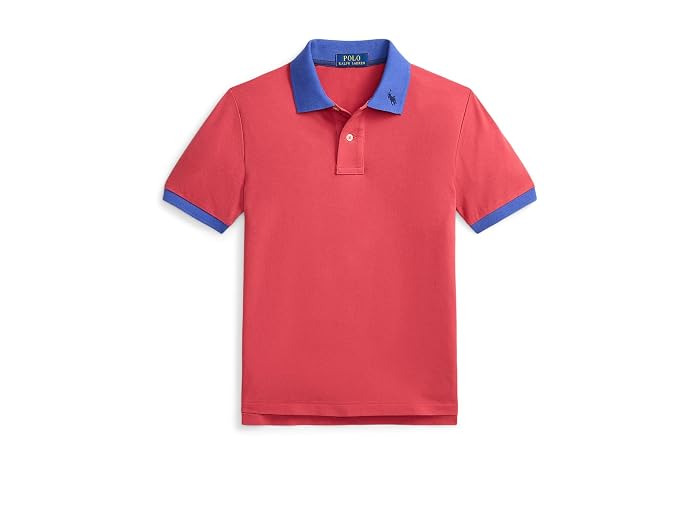Polo Ralph Lauren Kids Stretch Cotton Mesh Polo Shirt (Big Kid) - Image 3