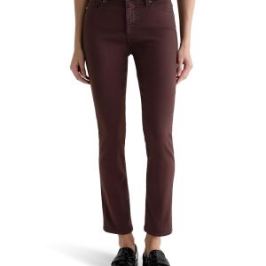 AG Jeans Mari Mid Rise Slim Straight Jean In Coffee Bean