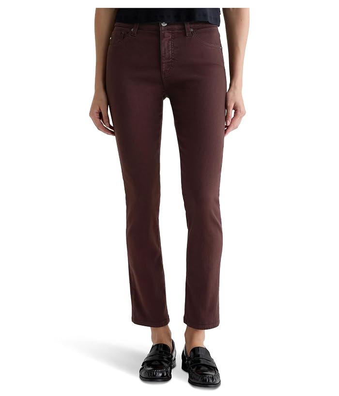 AG Jeans Mari Mid Rise Slim Straight Jean In Coffee Bean