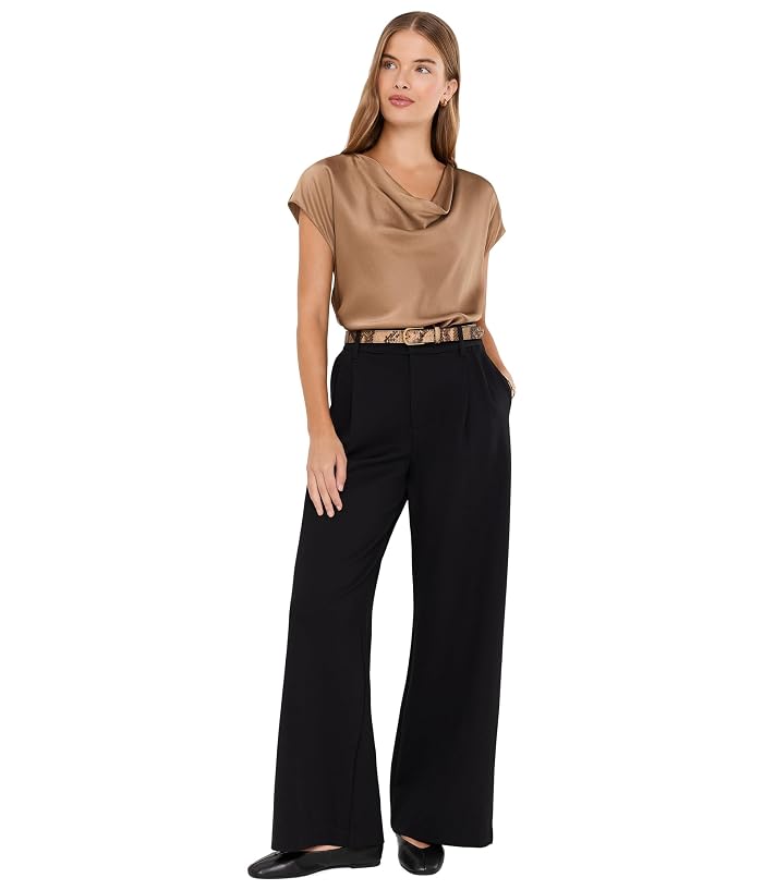 KUT from the Kloth Petite Cheryl Super High-Rise Wide Leg in Black - Image 2