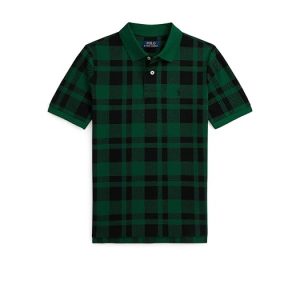 Polo Ralph Lauren Kids Plaid Cotton Mesh Polo Shirt (Big Kid)