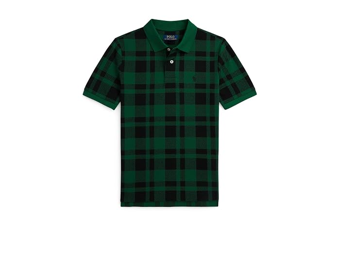 Polo Ralph Lauren Kids Plaid Cotton Mesh Polo Shirt (Big Kid)