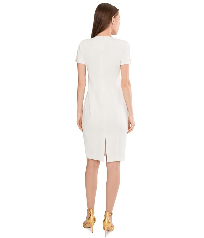Calvin Klein Short Sleeve Scuba Sheath - Image 4
