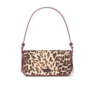 Kate Spade New York Liv Downtown Leopard Fabric Shoulder Bag