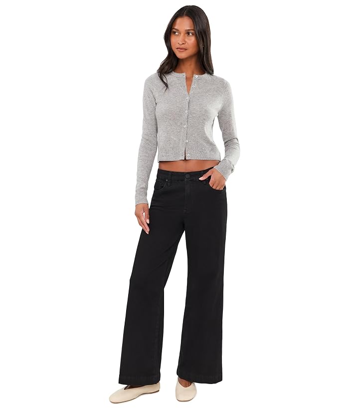KUT from the Kloth Meg High-Rise Wide Leg In Black - Image 2