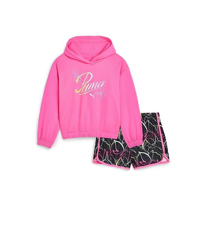 PUMA Kids Hoodie Pullover & Shorts Set (Big Kid)