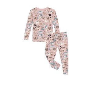 Kickee Pants Kids Print Long Sleeve Pajama Set (Toddler/Little Kid/Big Kid)