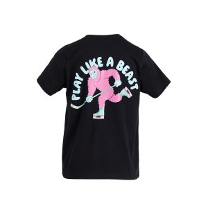 ChalkTalk SPORTS Hockey Short Sleeve T-Shirt - Play Like a Beast (Little Kid/Big Kid)
