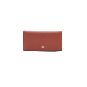 Lauren Ralph Lauren Crosshatch Leather Slim Wallet