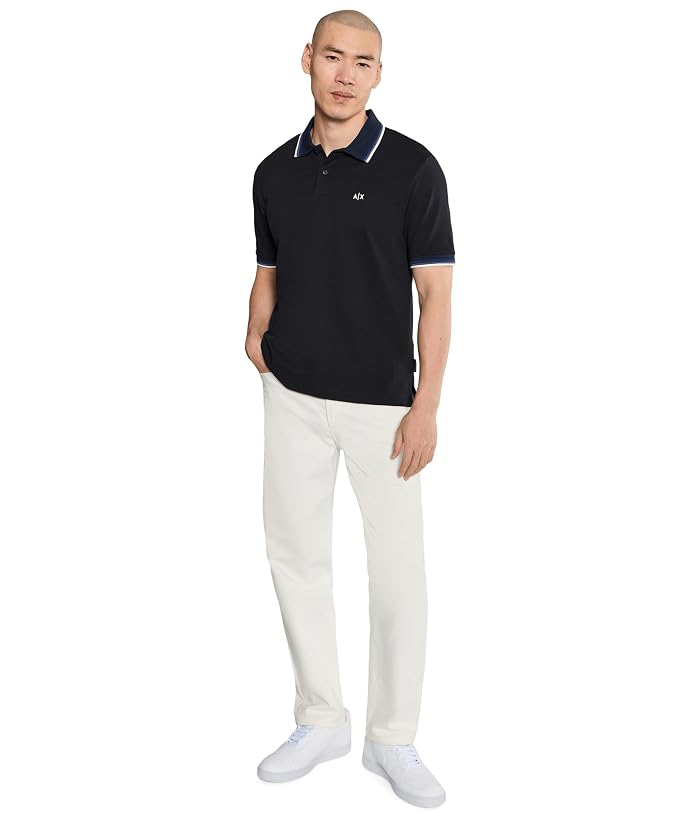 Armani Exchange Cotton Piquet Logo Polo Shirt - Image 2