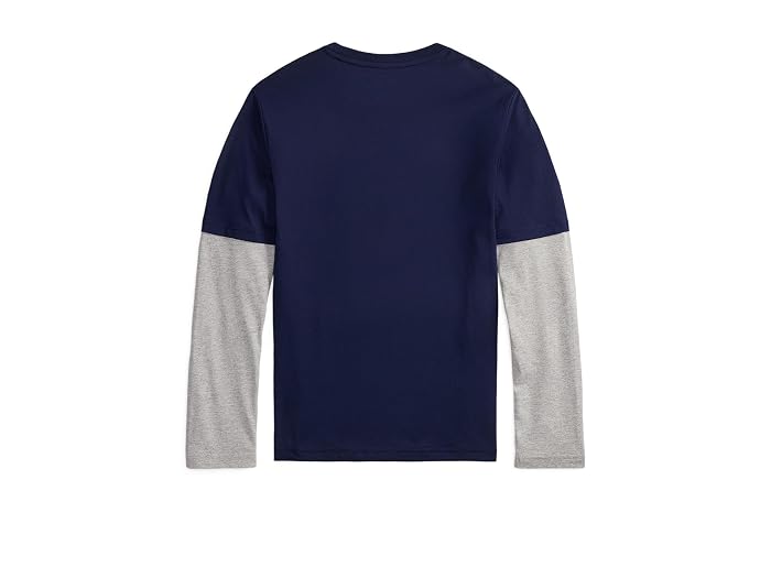 Polo Ralph Lauren Kids Logo Cotton Layered-Effect Tee (Big Kid) - Image 2