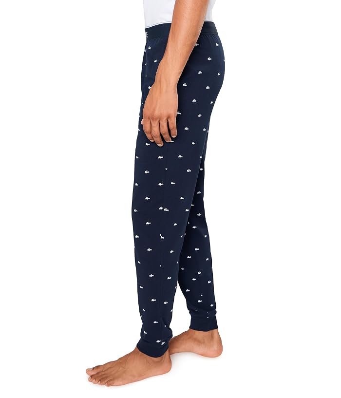 Lacoste Printed Cotton Pajama Bottoms - Image 3