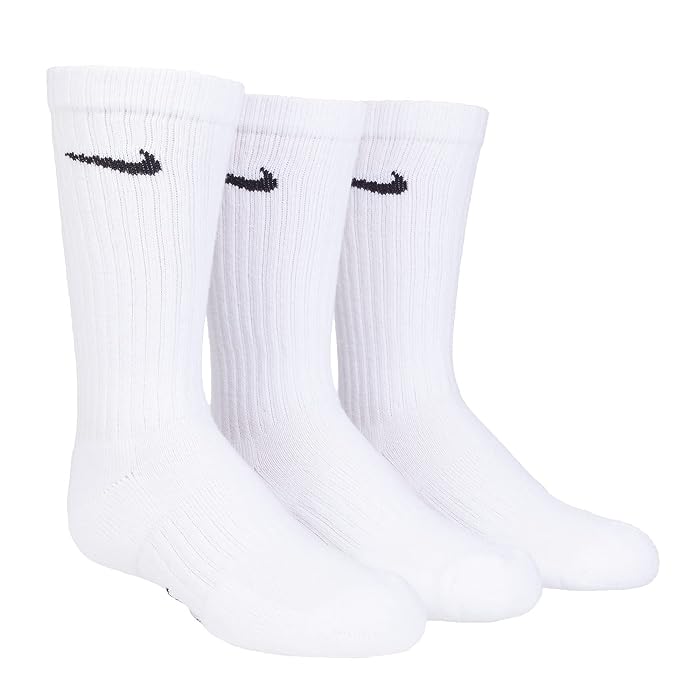 Nike Kids Performance Cushioned Crew Training Socks 3-Pair Pack (Little Kid/Big Kid) - Image 3
