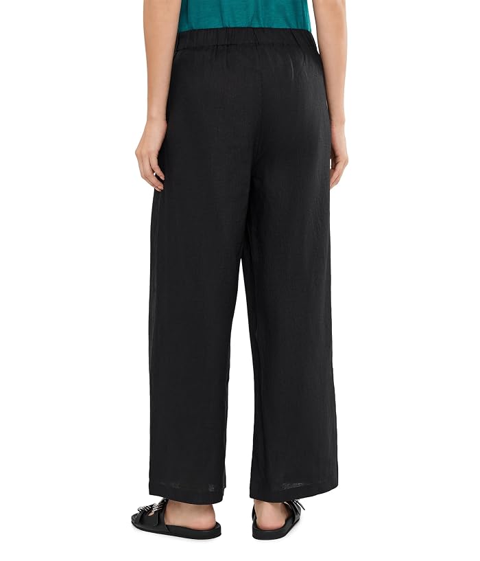 Eileen Fisher Organic Linen Ankle Wide Pants - Image 4