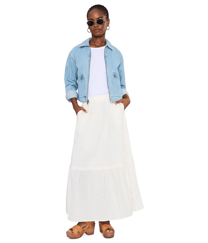 Liverpool Los Angeles Tiered Woven Pull-on Lined Maxi Skirt - Image 2