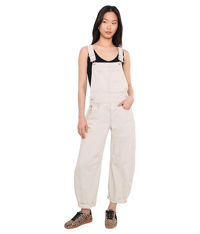 Free People We The Free Good Luck Barrel Overalls