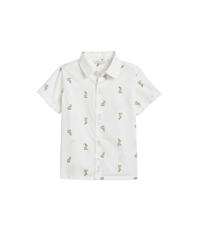 Janie and Jack Bunny Print Button Down Shirt (Toddler/Little Kid/Big Kid) - Image 4