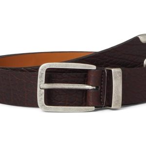 Johnston & Murphy Distressed Tipped Belt