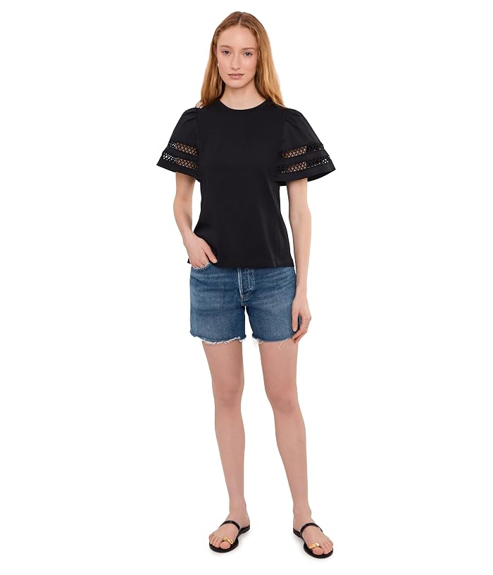 CeCe Short Sleeve Combo Cotton Trim Sleeve - Image 2