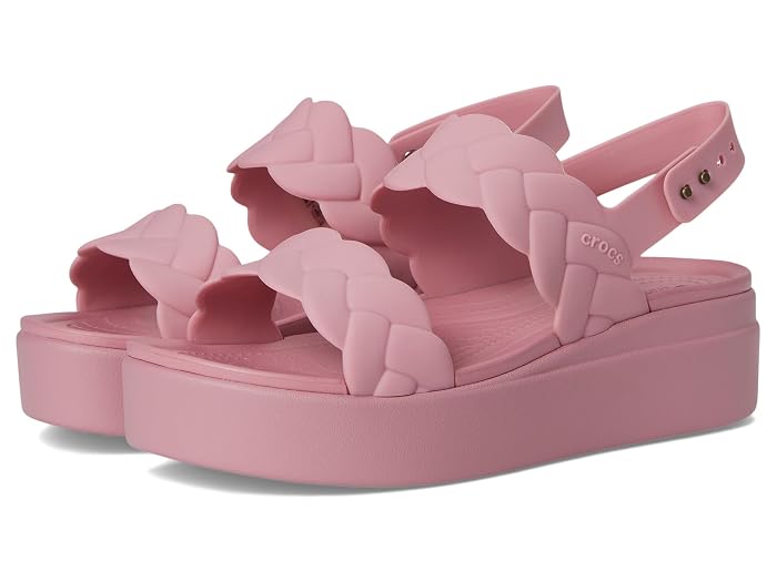 Crocs Brooklyn Woven Low Wedge Sandals