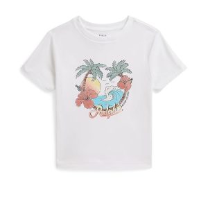 Polo Ralph Lauren Kids Cotton Jersey Graphic Tee (Toddler/Little Kid)