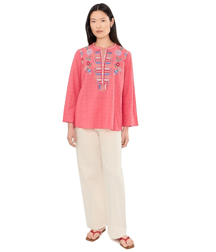 Johnny Was Vintage Henley Tunic - Roseton - Image 2