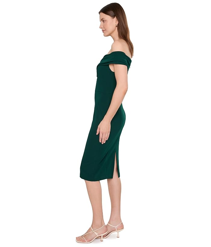 Calvin Klein Cross Pleated Neck Sheath - Image 3
